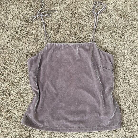 cupcakes & cashmere “Silver Mauve” Janika Velvet Tank Top - Size Small - Picture 2 of 4